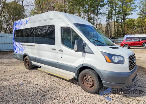 2018 Ford Transit T-350 Handicap Accessible Passen z USA, uszkodzony, nr VIN 1FTBW3XM1JKA48193